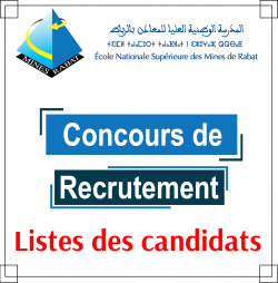 Liste des candidats retenus pour le concours de recrutement d’un (1) Technicien 3ème grade spécialité : Electromécanique