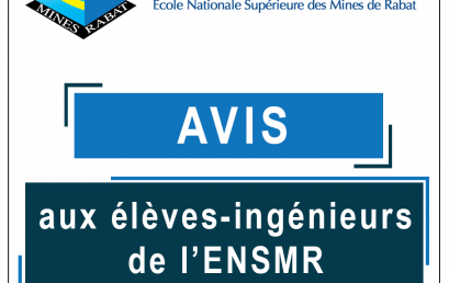 Avis aux élèves-ingénieurs de l’ENSMR