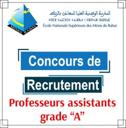 Avis de concours pour le recrutement de cinq (5) Professeurs Assistants grade « A »