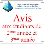 Avis aux étudiants de 2ème année et 3ème année