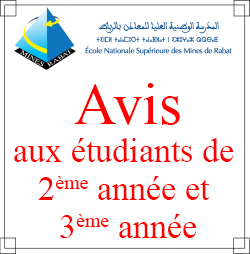 Avis aux étudiants de 2ème année et 3ème année