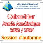 Calendrier Année Académique 2023_2024 – Session d’automne