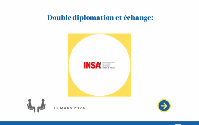 Double diplomation & échange: INSA Hauts-de-France