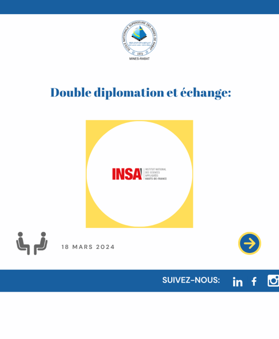 Double diplomation & échange: INSA Hauts-de-France