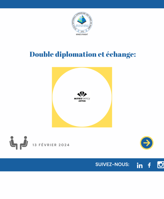 Double diplomation & échange: Ecole Mines Nancy